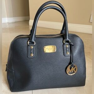 Michael Kors Black Gold Hardware Handbag Purse